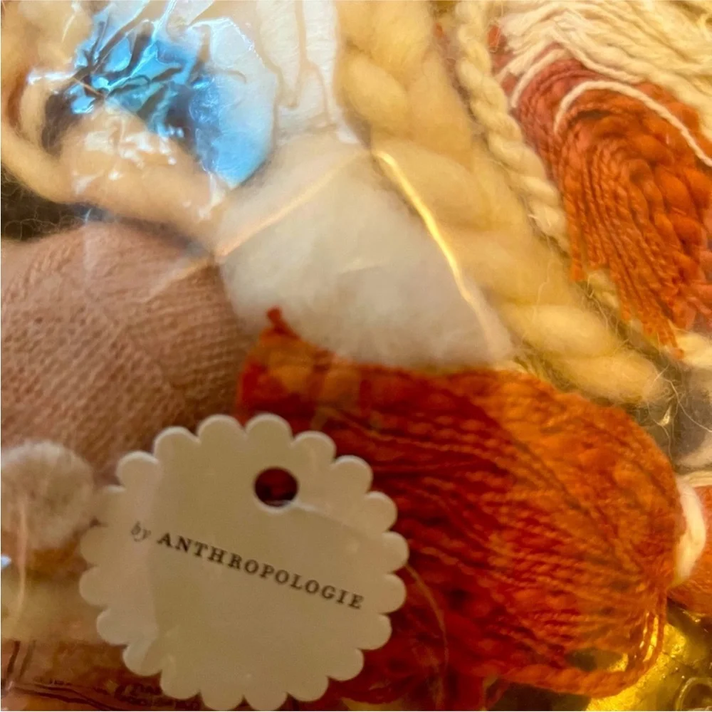 Anthropologie‎ Festive Pom Garland with bells and mushrooms